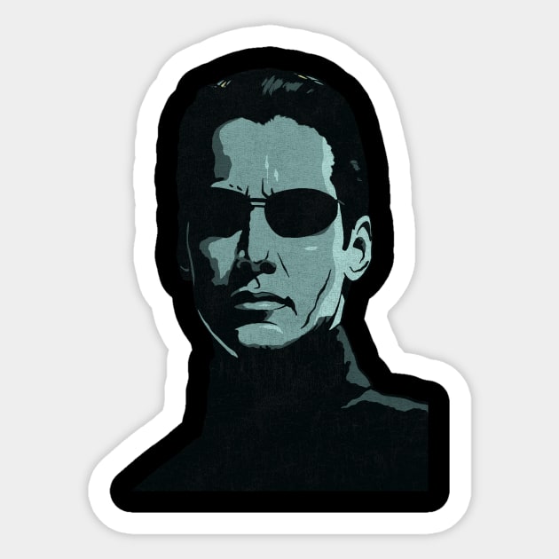 Neo Matrix Sticker by hamaka